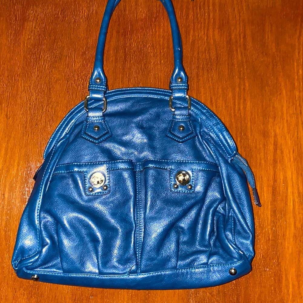 Big Buddha Santa Barbara Blue Handbag with Strap